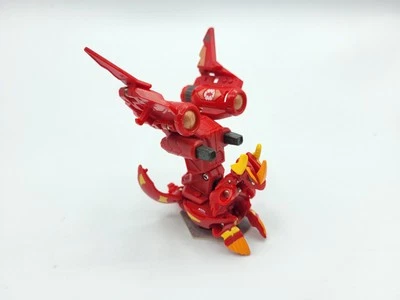 Bakugan Pyrus Helix Dragonoid With Silver Jetkor Combat Set Gundalian Invaders  - Image 1 of 2