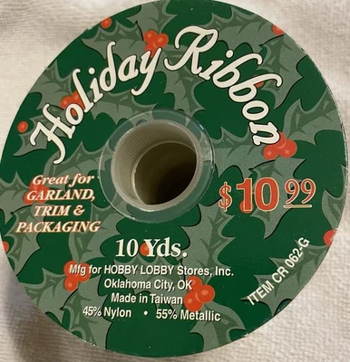 New Gold Nylon Wired Ribbon 2.5" X 10 Yards Lot Of 6 - Image 1 of 4