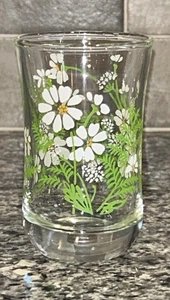 Vaso para beber Anchor Hocking tamaño jugo “Daisies” 4”H 2,25”D - Imagen 1 de 6