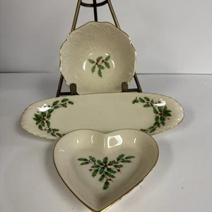 3 LENOX SPECIAL Weihnachtsschalen, Herz, länglich & mehr - Bild 1 von 10
