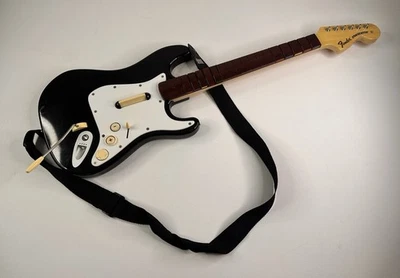 Rock Band Guitar Fender Stratocaster Harmonix Nintendo Wii NWGTS2 No Dongle - Image 1 of 4