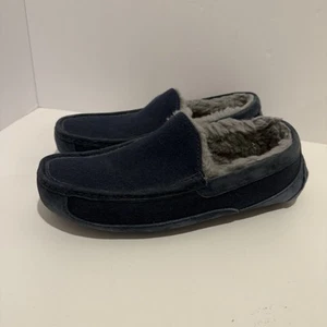 Zapatilla UGG de felpa para hombre Ascot Pana II forrada Driver azul EE. UU. 10 - Imagen 1 de 5