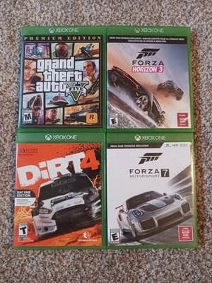 Grand Theft Auto V (Xbox One, 2014) + Forza , Dirt 4 - Image 1 of 3