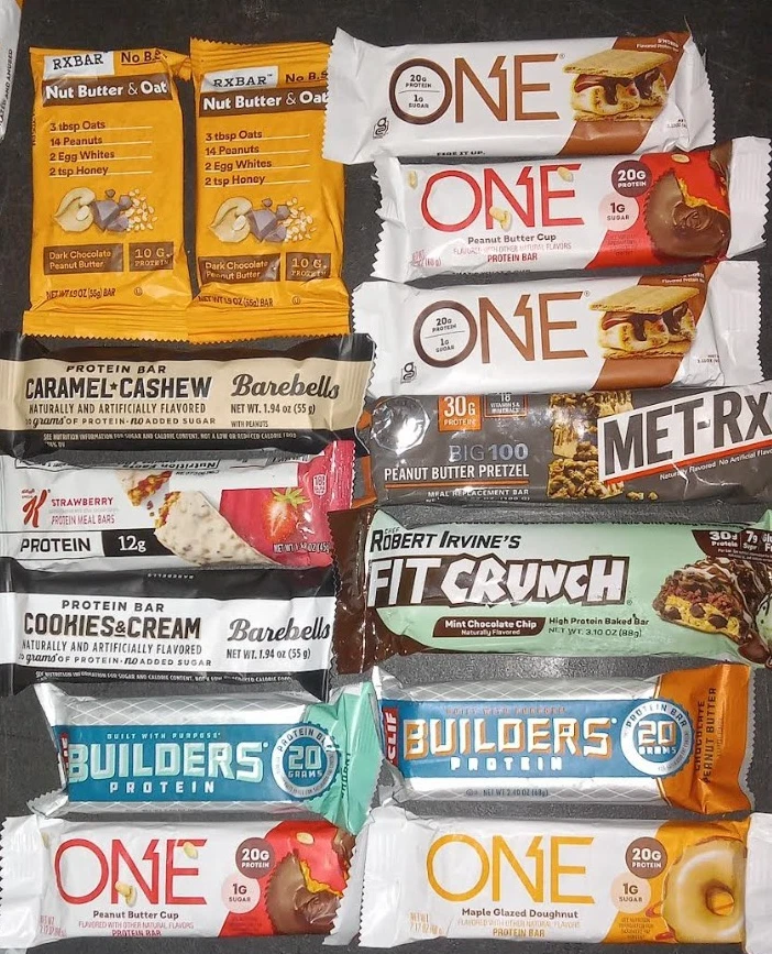Lote surtido de 100 barritas proteicas (leer más abajo) Foto 1 de 1