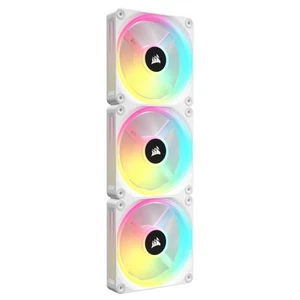 Corsair Icue Link Qx120 Rgb Kit de Démarrage 120Mm Pwm Ventilateur Blanc Pack de 3 - Photo 1/1