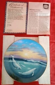 "White Whale Of The North" by Anthony Casay - WS George 1991 Collector Plate - Picture 1 of 6