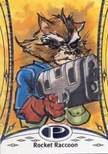 2014 Marvel Premier Parallel Base Sketch Card #35 ROcket Raccoon Commodore - Picture 1 of 1
