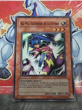 Card yu gi oh rai-mei, warrior of lightning wcsc-fr085