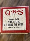QRS Player Piano Word Roll 10-005 If I Ruled The World Ted Haunter From Pickwick