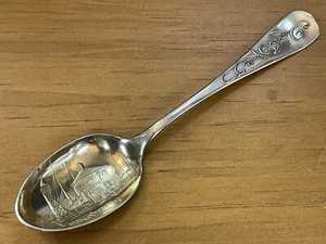 Chicago Sterling Silver Fort Dearborn 1830 Souvenir Spoon 23.4g 0.75ozt - Picture 1 of 5