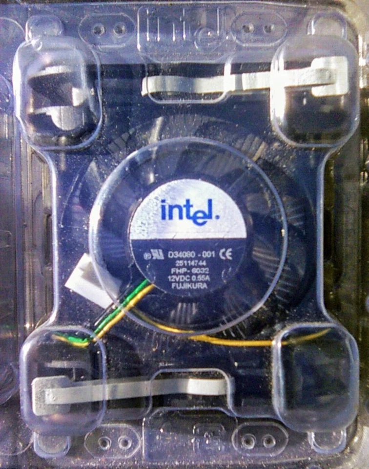 NEW INTEL D34080-001 SOCKET 478 DESKTOP COOLING FAN & HEATSINK 3PIN COPPER CORE - Image 1 of 1