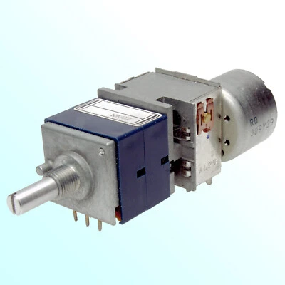 ALPS 10K Potentiometer motorised dual A10K logarithmic audio RK27 RK27112MC Pot  - Image 1 of 4