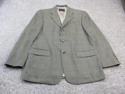 Blazer 41R Nautica Abrigo Deportivo Mezcla de Lana de Seda Para Hombres 2 Botones Frontales Pecho Único Foto 1 de 4