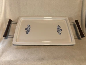 Vtg Corning Ware Cornflower Blue Broil/Bake Tray W/ Serving Rack: P-35-B - Picture 1 of 14