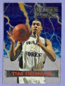 1997 Wheels Thunder Boomers #TB1 RC Tim Duncan San Antonio Spurs - Picture 1 of 2