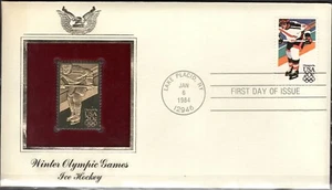 US Scott #2070 "Winter Olympics, 1984" Gold Replica FDC - Picture 1 of 1
