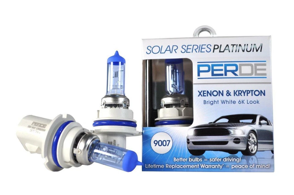 PERDE Solar Series Platinum 9007 Xenon-Enhanced Halogen Bulbs Left Right Pair - Image 1 of 1