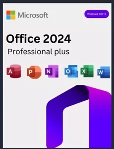 MS Office 2024 Professional Plus Vollversion Key Per Nachricht - Photo 1/1
