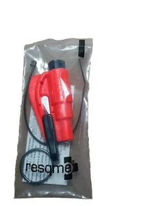 Resqme The Original Emergency Keychain Car Escape Tool 2 In 1 Red Colored - Picture 1 of 5