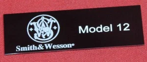 Placa vitrina Smith & Wesson modelo 12  - Imagen 1 de 2