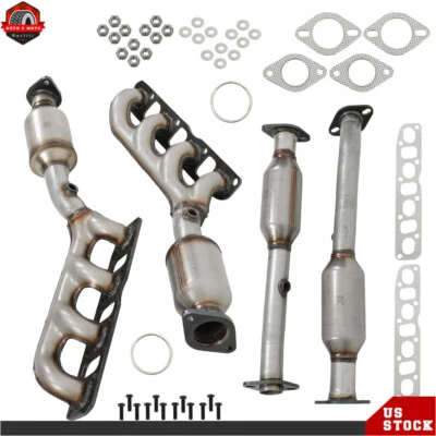 4PCS Front & Rear Manifold Catalytic Converter For 2005-2010 Infiniti QX56 5.6L - Image 1 of 4