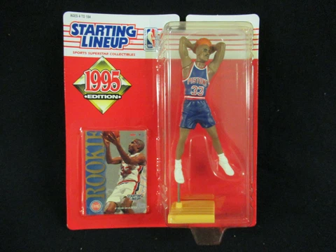 1995 Rookie GRANT HILL Detroit Pistons SLU Figure : Duke University Blue Devils Cover