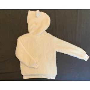 Kids Wondershop White Sherpa Hooded Size (5) - Picture 1 of 4