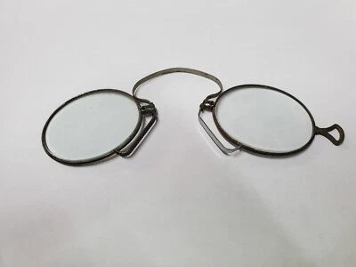✅ ANTIGUO PINCH, PINCE NEZ GAFAS NARIZ LECTURA GAFAS MARCOS SOLAMENTE Foto 1 de 2