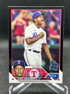 2023 Topps Update JOSE LECLERC BLACK PARALLEL 53/72 RANGERS US59 - Picture 1 of 2