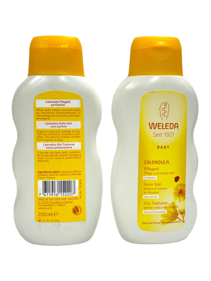 Weleda Desde 1921 Caléndula Bebé (200ml) Lote De 2, Nuevo Foto 1 de 1