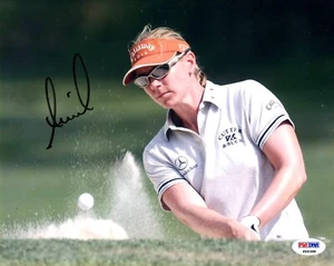 Annika Sorenstam Signed Autograph 8X10 Photo LPGA Legend Bunker Shot PSA P46398 - Picture 1 of 2