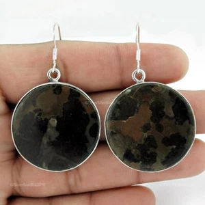 Diaspro Pietra Argento Sterling Massiccio Artigianale Mamma Giorno Pendenti Boho - Foto 1 di 5