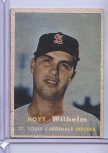 Topps 1957 #203 Hoyt Wilhelme Carinals - Imagen 1 de 2