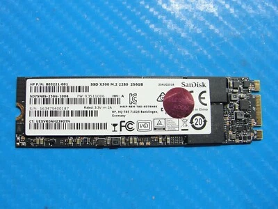 HP 15-w110nr SanDisk SATA M.2 256GB SSD SD7SN6S-256G-1006 803221-001 - Image 1 of 2