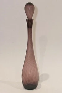 Tall (58 cm) Amethyst Glass Genie Bottle - Picture 1 of 9