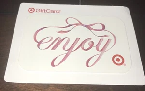 2008 “ENJOY” WEDDING TARGET WHITE GIFT CARD COLLECTIBLE NO VALUE NEW - Picture 1 of 1