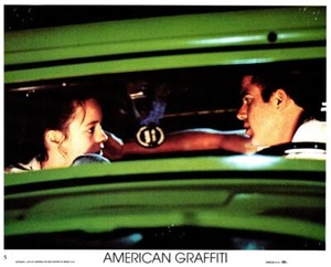 American Graffiti Original Lobby Card Paul LeMat MacKenzie Phillips Cruising 