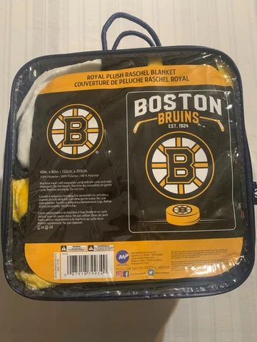 Boston Bruins NHL 60" x 80" Plush Throw Blanket Northwest Company Cover