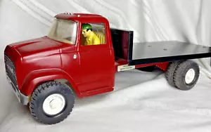 Vintage Ertl GMC Red Tandem Tiltbed Truck - Mashup Resto - Picture 1 of 12