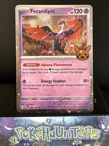 Pokemon Card Fezandipiti 096/167 Rare Holo Trick or Trade Played - Foto 1 di 6