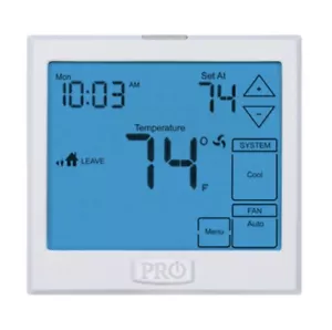 T905 PRO1 Thermostat Single Stage 1 Heat,1 Cool Battery Or Hardware 7 Day $229 - Picture 1 of 6