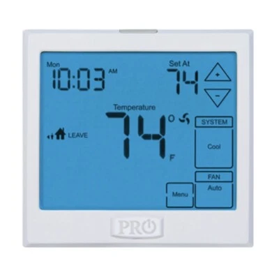T905 PRO1 Thermostat Single Stage 1 Heat,1 Cool Battery Or Hardware 7 Day $229 - Image 1 of 4