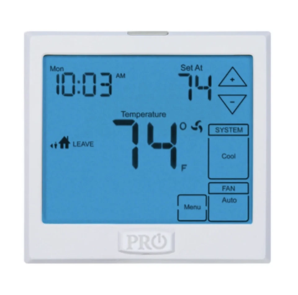 T905 PRO1 Thermostat Single Stage 1 Heat,1 Cool Battery Or Hardware 7 Day $229 - Image 1 of 4
