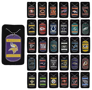 NFL Officially Licensed Neck Tag Dog Tag Necklace - Picture 1 of 26