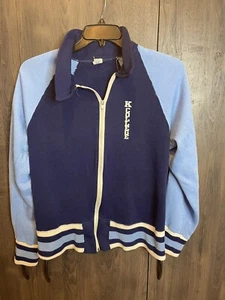 Vintage Kalamazoo College Hornets Letterman Sweater Adult Large Blue - Picture 1 of 7