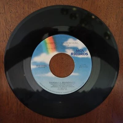 BARBARA MANDRELL : SOMETIME, SOMEWHERE, SOMEHOW VINYL 45 MCA VG 3-164 - Image 1 of 2