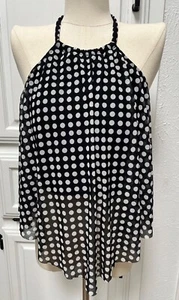 Women Cast Black Mesh Tankini Polka Dot COCO REEF Underwire Top Only MSRP $89 - Picture 1 of 11