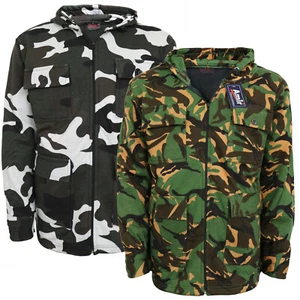 Men's Thick Warm Fleece Camouflage Jacket Camo Outdoor Winter Fishing Hunting - Picture 1 of 7