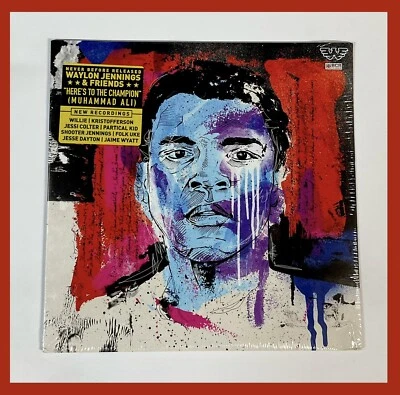 Waylon Jennings & Friends - Here's To The Champion Muhammad Ali LP On Vinyl - Image 1 of 3