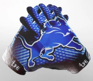 Detroit Lions Gloves 5.5"x 6" Car Truck Window Vinyl Glossy Sticker Decal Helmet - Picture 1 of 4